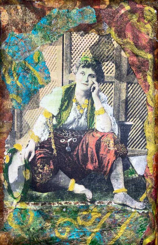Gypsy Dancer Mixed Media Art